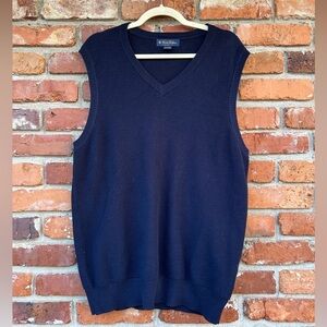 Brooks Brothers Navy Blue Men's Sweater Vest